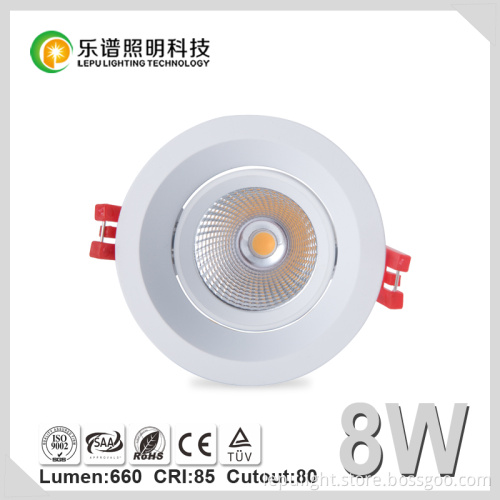 5000k cutout 98mm CRI85Ra Atlas COB 8w 2700/3000/4000800-880lumen